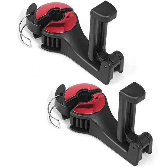 Lot De 2 Crochets Universels Pour Appuie-tête Arrière De