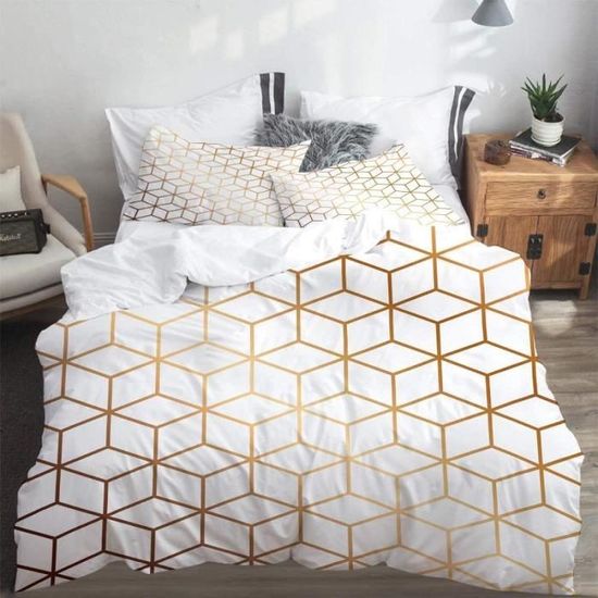 Garçons Bande Dessinée Nid D'abeille Couette Géométrique Hexagone