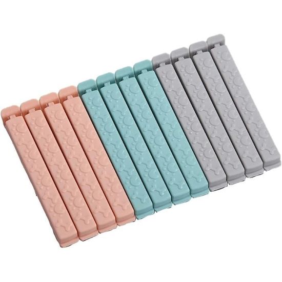Clips Referme-sachets 18 Pièces - 3 Tailles - Pour Snacks, Aliments Secs - Étanches Et Réutilisables