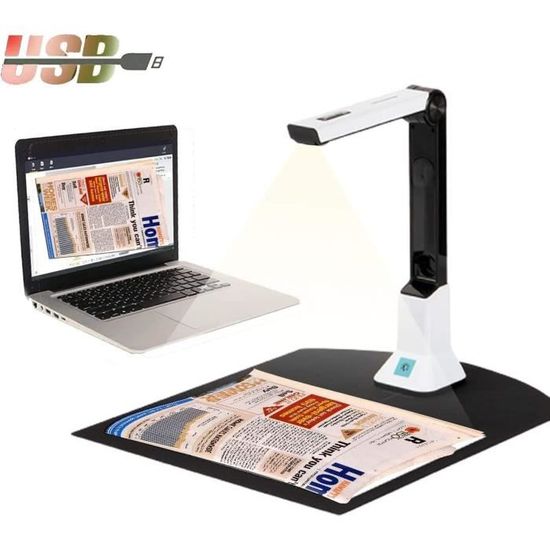 JOYUSING Scanner de livres et de docuents HD 14 P, forat de capture