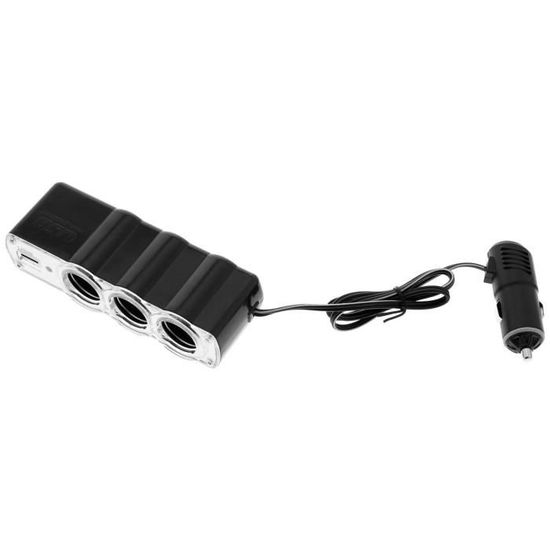 Multiprise Allume-cigare Voiture 12-24V - 3 Prises Ou Plus - Chargeur Universel Pour Voiture - Neuf Sans Marque