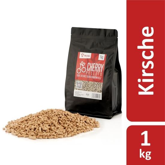 Farine De Fumage Räuchergold - Bois De Cerisier Type 3 - 1 Kg - Pour Fumeur Et Barbecue - Arôme Fruité Et Doux - 9