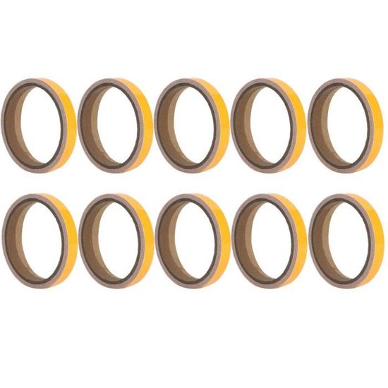 10m Ruban Réfléchissant Phosphorescent Jaune – Autocollant Sécurité Pour Vélo, Moto, Boîte Aux Lettres, Visibilité Nocturne
