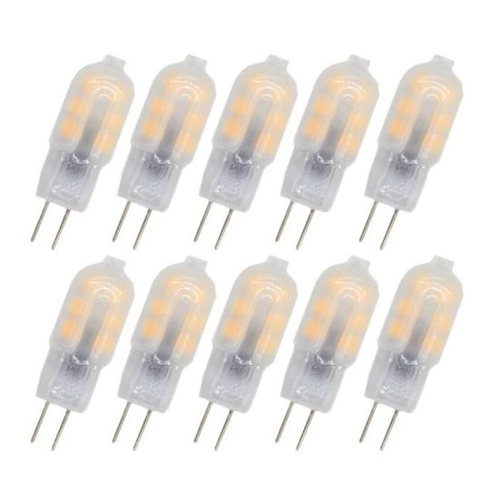 10 x Ampoules G4 AC 220V 1.5W 3000-3500K (Blanc chaud)   AMPOULE - AMPOULE LED - AMPOULE HALOGENE