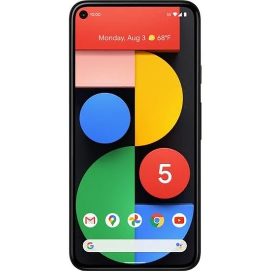 Google Pixel 5 128 GO 5G Smartphone (déverrouillé, juste noir)