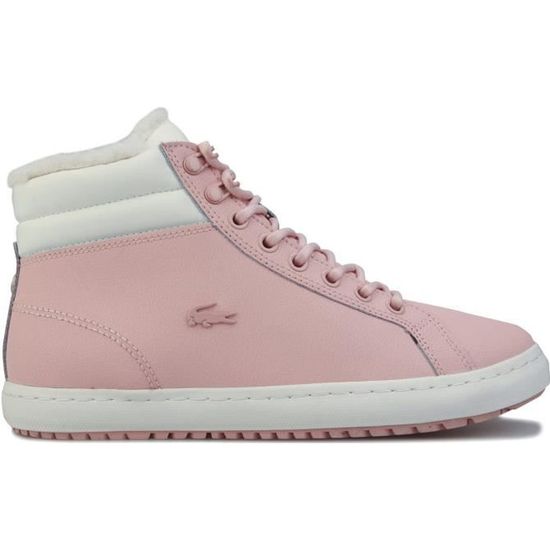 Baskets Lacoste Straightset Rose Cdiscount Chaussures