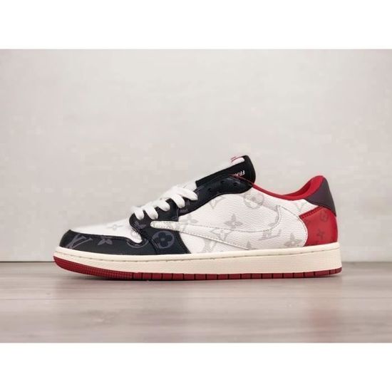 Baskets basses blanches et rouges génération pour homme et femme DM7866 ...