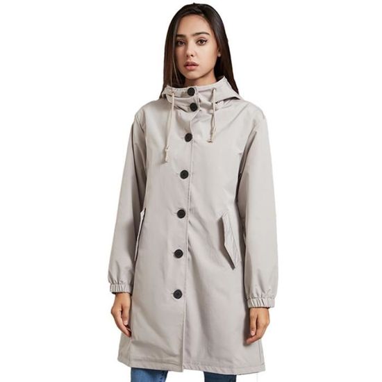 Trench imperméable best sale capuche femme
