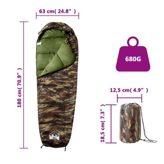 vdaXL Sac de couchage mome pour adultes campng 3 sasons | vdaxl-fr