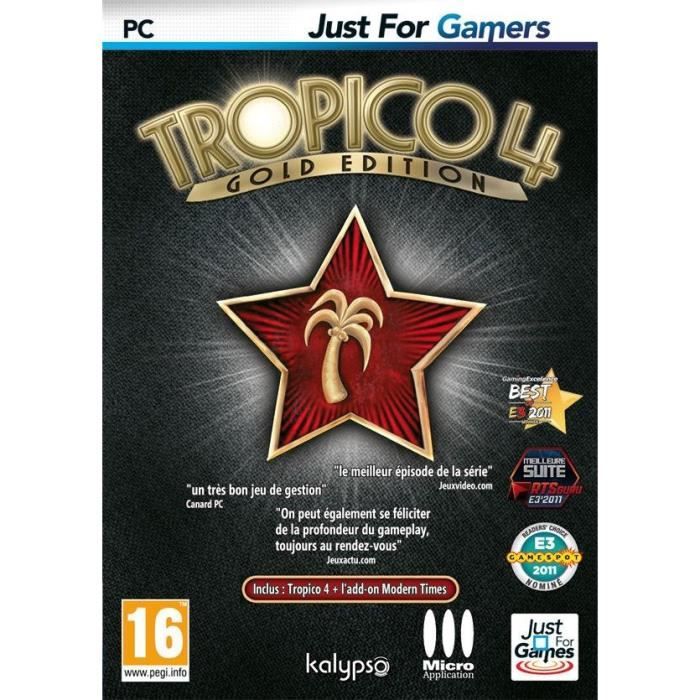 Just For Games Tropico 4 - Gold Edition (Inclus L'Add-On : Modern Times) Jeu PC