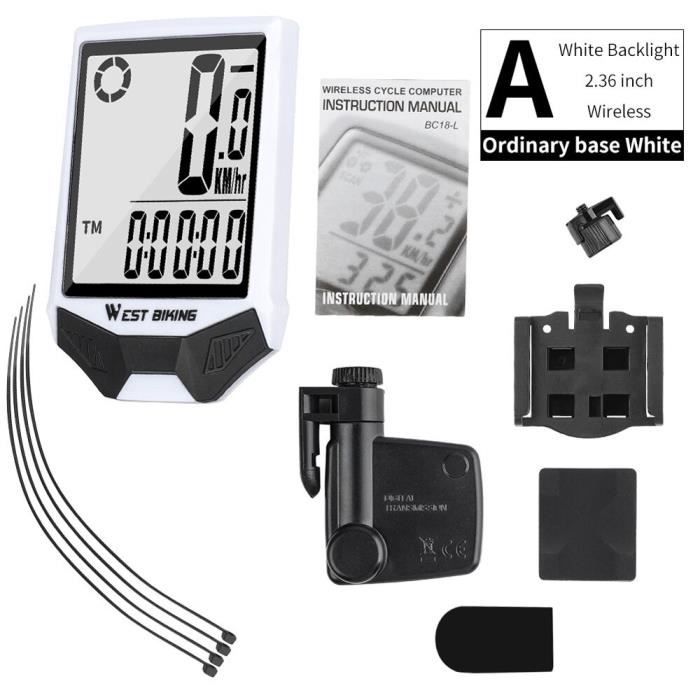 WEST BIKING Vélo Ordinateur Compteur de vitesse sans fil