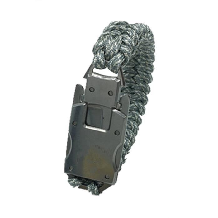 Bracelet de survie en plein air avec corde d'urgence Bracelet multifonction d'engrenage d'outils tactiques pour Camping randonnée -