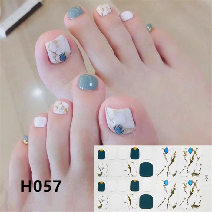 VERNIS A ONGLES Toe Nail Sticker Art Stickers Decal Tips Manucure DIY Estampage à chaud Nail Foil CJJ91101893O_Ion