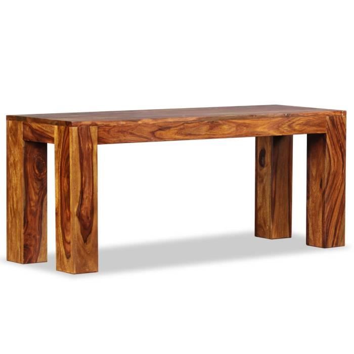Life4249Haute qualité Banc de rangement Meuble Bas Coffre Jardin Décor - Banc de Salon Cuisine Banquette d'Entrée Bois de Sesham mas