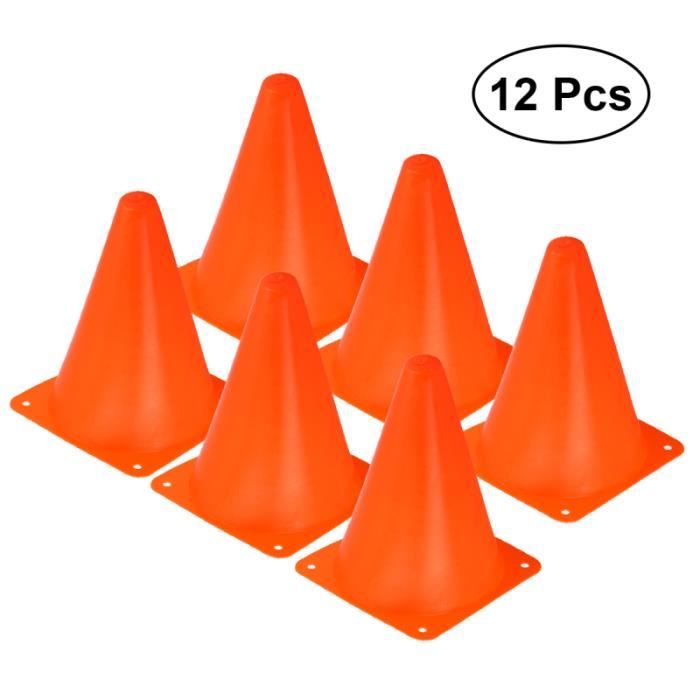Lot de 7 cônes de sport Cônes d'entraînement de football de Obstacles extérieurs Barrières pour MEDICINE BALL - STRENGTH BALL
