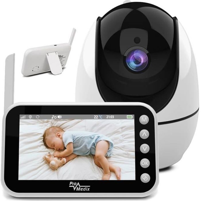 Babyphone avec caméra surveillance vidéo PR-805 Vision nocturne pivotante