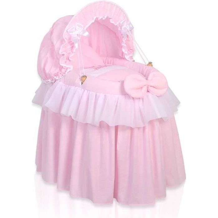 Berceau de poupée princesse rose avec canopy