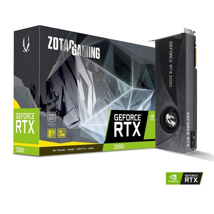 Carte Graphique Zotac Gaming GeForce RTX 2080 Blower, 8192 MB GDDR6