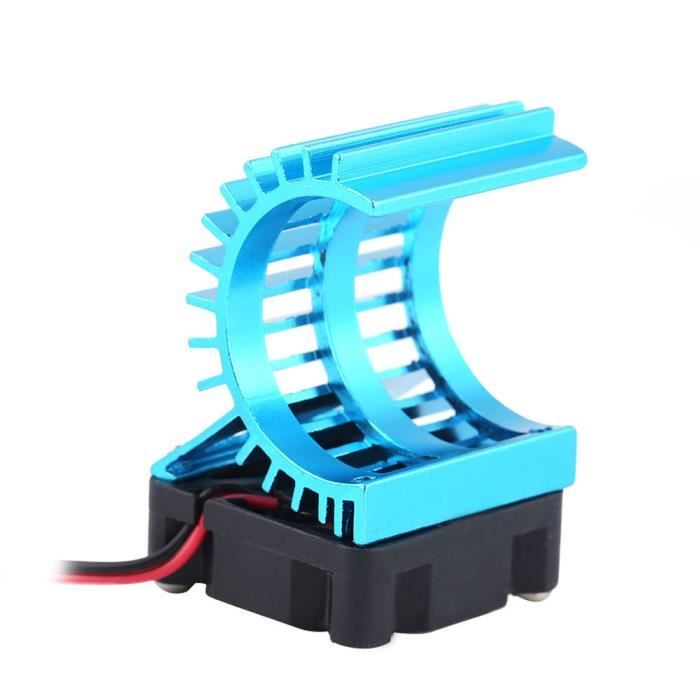 Cuque Dissipateur thermique moteur Dissipateur de chaleur avec ventilateur pour moteur électrique 380/390 de voiture RC à