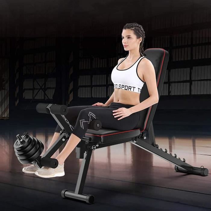 AIMCAE Banc Utilitaire d'entrainement Multi-Positions, Musculation et Musculation, Banc d'halteres reglable, Banc Assis, Banc de,307