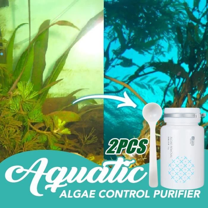 Agent anti-algues dissolvant de mousse pour aquarium algicide avec cuillère z231