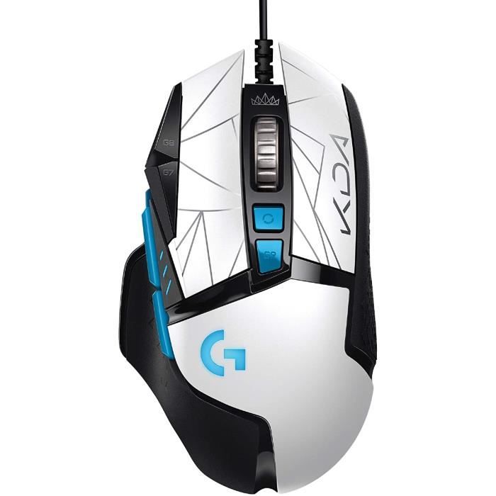 Logitech G502 HERO KDA Souris Gaming Filaire Haute Performance Capteur HERO 25K LIGHTSYNC RVB Poids Ajustables 11 Bouton138