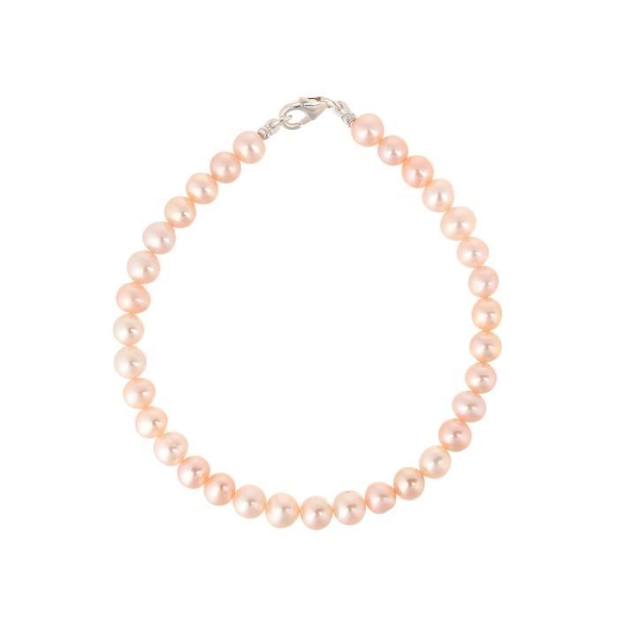 PERLINEA Bracelet Perles de Cutlure et Argent 925° Femme