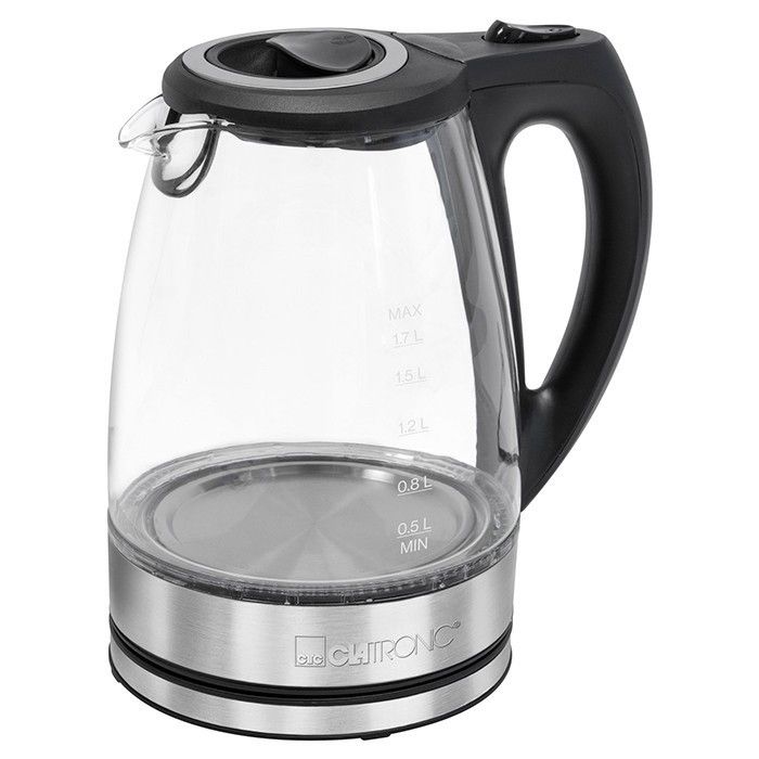 Bouilloire Clatronic WKS 3744 G 263935 sans fil acier inoxydable, verre 1 pc(s)