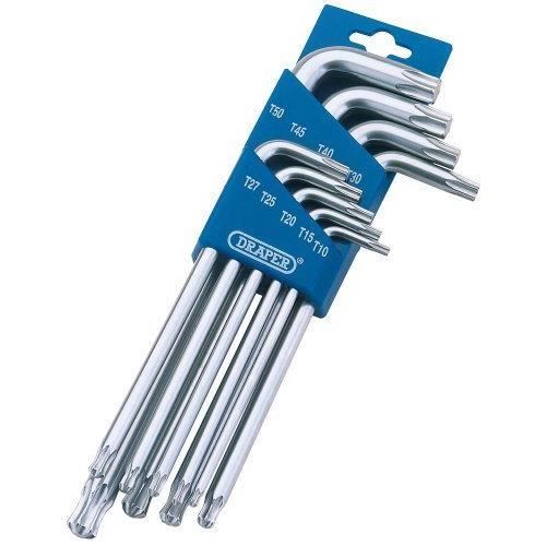 Draper 73035 Jeu de clés Allen et Torx à extrémité sphérique 9 pièces