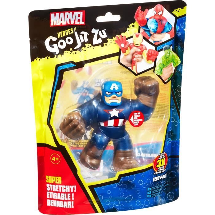 Goo Jit Zu Marvel - 41135 - Figurine 11cm Captain America