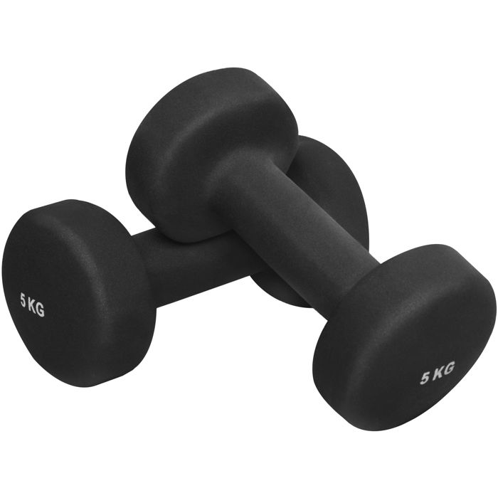 10 kg (2x5,0) Haltère Fitness en vinyle