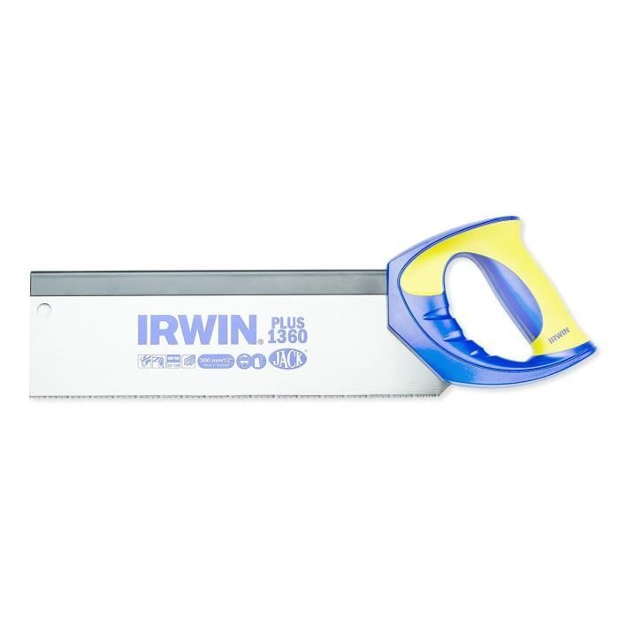 IRWIN Scie à dos PLUS denture trempée - 12 TPI - 350 mm