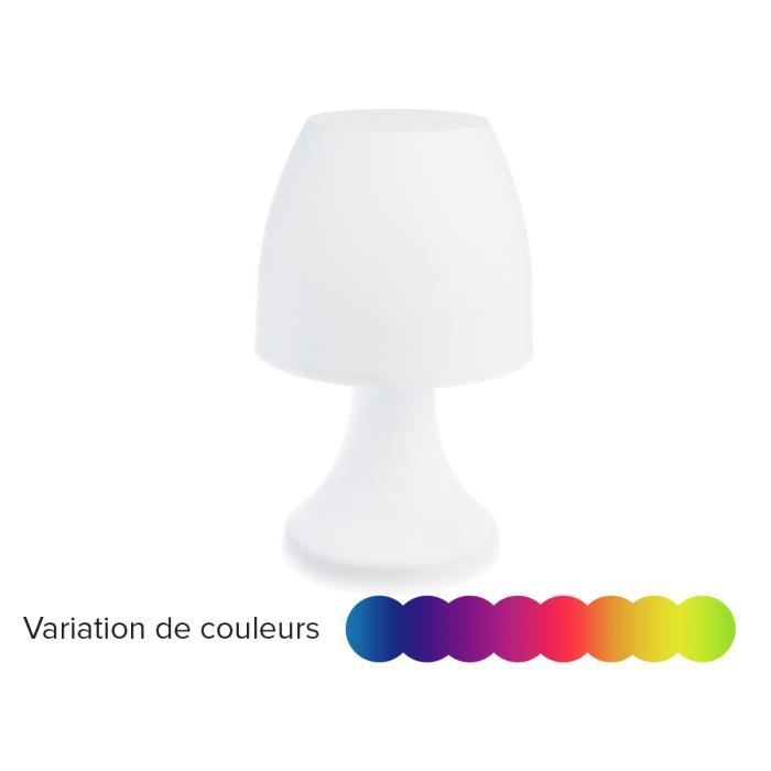 Lampe de table RGB EDM à piles (non incluse)