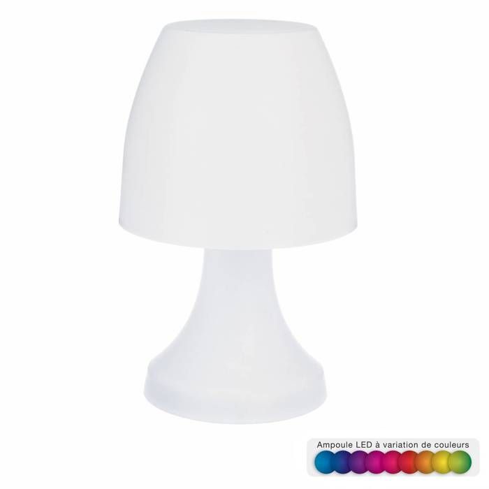 Lampe de table RGB EDM à piles (non incluse)
