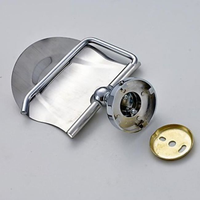 Lookshop - Porte-rouleau de papier toilette en laiton céramique