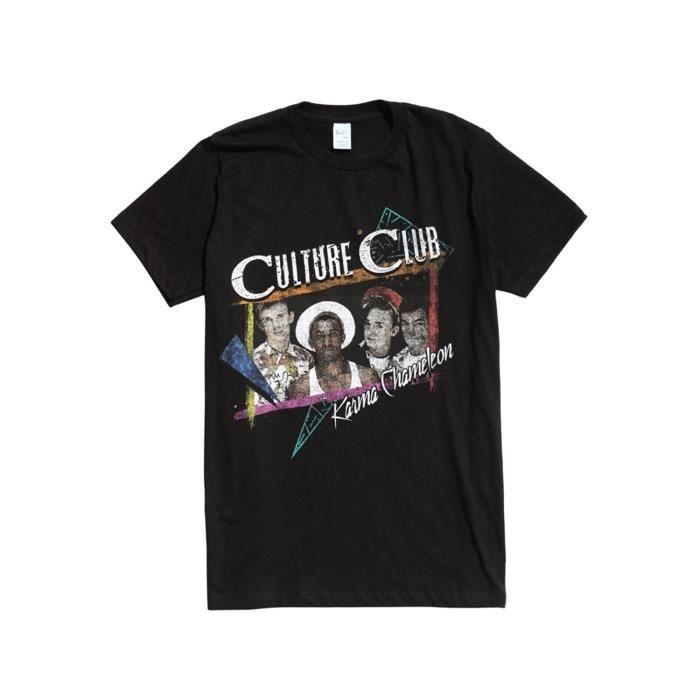 Fashion Homme Tee Shirt Homme Imprimé Tee Shirt Culture Club Karma Chameleon Tee Shirt Homme T-shirt d'été