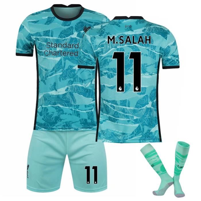 Gris foncé 16 nouveau maillot 2021 Liverpool maillot de football personnalisé costume de sport pour les enfants de sexe mas