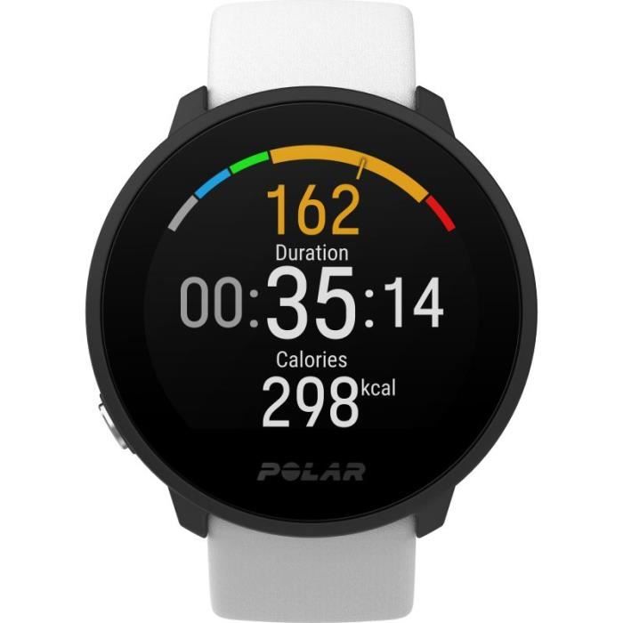 POLAR Montre fitness étanche Unite avec GPS S/L - Blanc