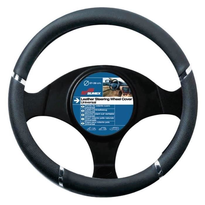 couvre volant SPEED noir vw polo - diamètre volant 37/39cm -