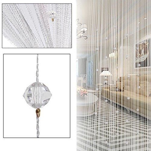 Rideau de fil de perles 40 perles (Blanc)