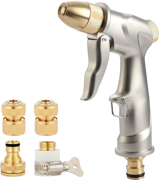 Accessoire Tuyau D'eau Durable Pulvérisateur Jardin Haute Pression Pistolet D'arrosage Métal Haute Pression - 4 Modes | Lavage Voiture, Jardin, Animaux Lavage Voiture Métal Accessoire Jardin Lavage Voiture Accessoire Tuyau D'eau Durable Pulvérisateur Jardin Haute Pression Pistolet D'arrosage Métal Haute Pression - 4 Modes | Lavage Voiture, Jardin, Animaux Lavage Voiture Métal Accessoire Jardin Lavage Voiture