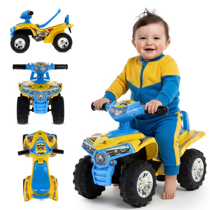 Porteur enfant voiture Quad 12 à 36 mois fonctions d'éclairage