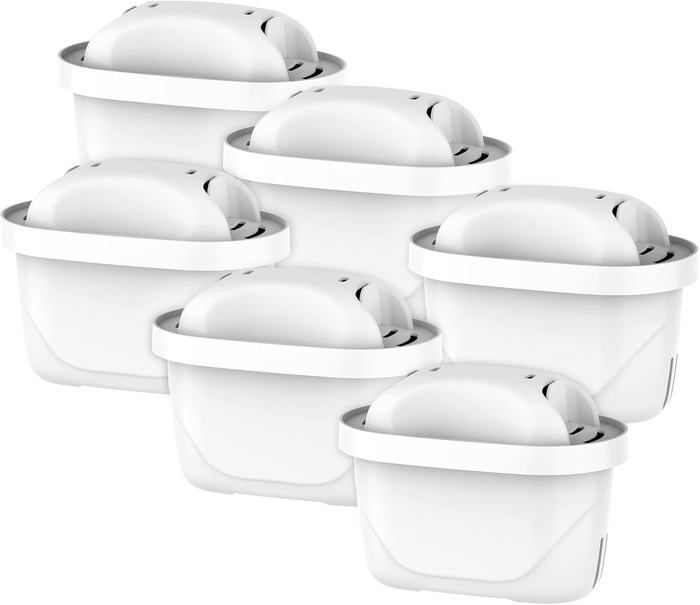 Lot De 6 Cartouches Filtre à Eau Molifal Compatibles Brita Maxtra+ - Réduction Chlore Et Calcaire