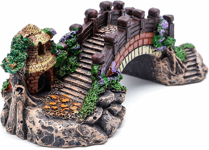 Meilleurs prix pour Décoration d'aquarium Pont d'aquarium Pont d'aquarium artificiel Pont d'arche en résine pour aquarium Ornement de pont d'aquarium