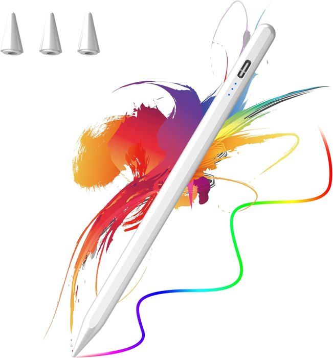 Stylet IPad 2ème Génération - Compatible IPad 2018-2020 - Inclinaison, Rejet Paume, Magnétique - Comme Apple Pencil