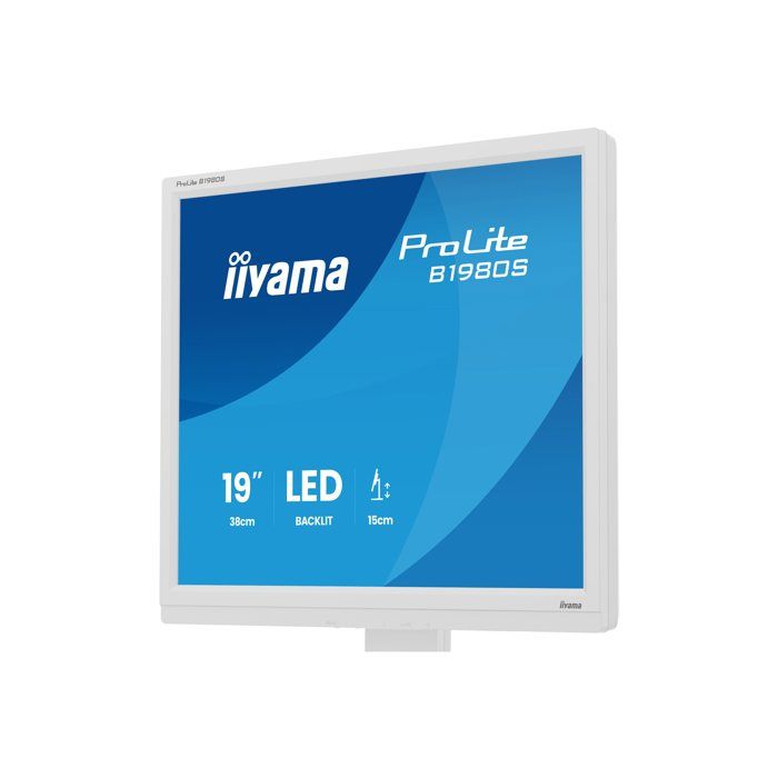 Écran LED – iiyama – ProLite B1980S-W1 – 19 – 1280 x 1024 – 3 ms – HDMI DisplayPort