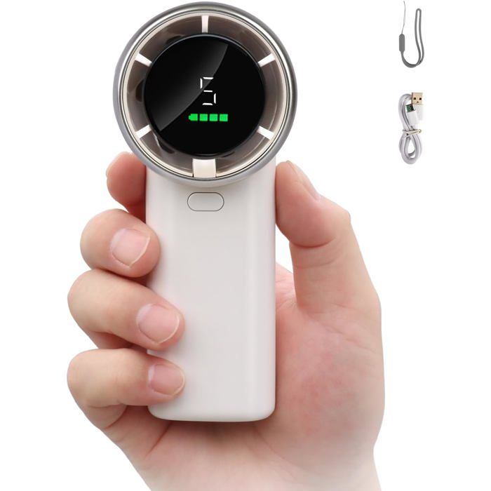 Ventilateur portable turbo portable mini ventilateur avec affichage LED ventilateur personnel - Tande