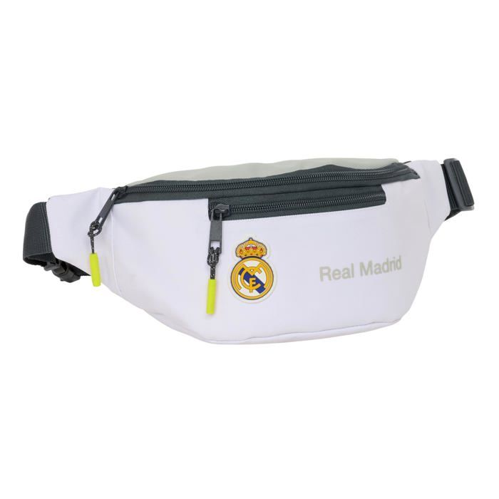 Sac Banane - Safta - Real Madrid ÉQUIPATION 25/26 - Blanc - Résistant - 23x9x12 cm