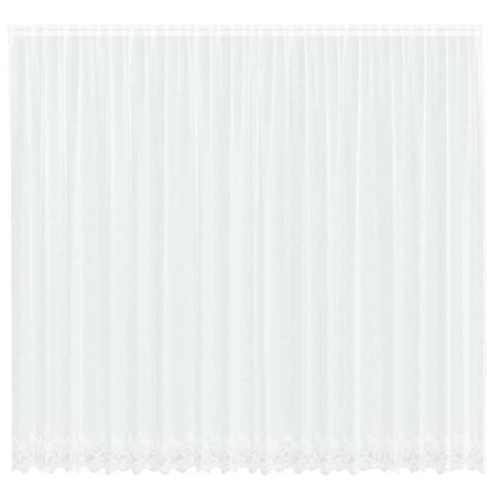 Rideau en dentelle - vidaXL - Blanc - Uni - Polyester - 280x500 cm - Iris - Filtrant la lumière