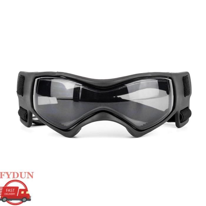 FYDUN Lunettes de soleil UV pour chien Lunettes de pour chiens lunettes de soleil réglables pour animaux animalerie blouson Noir